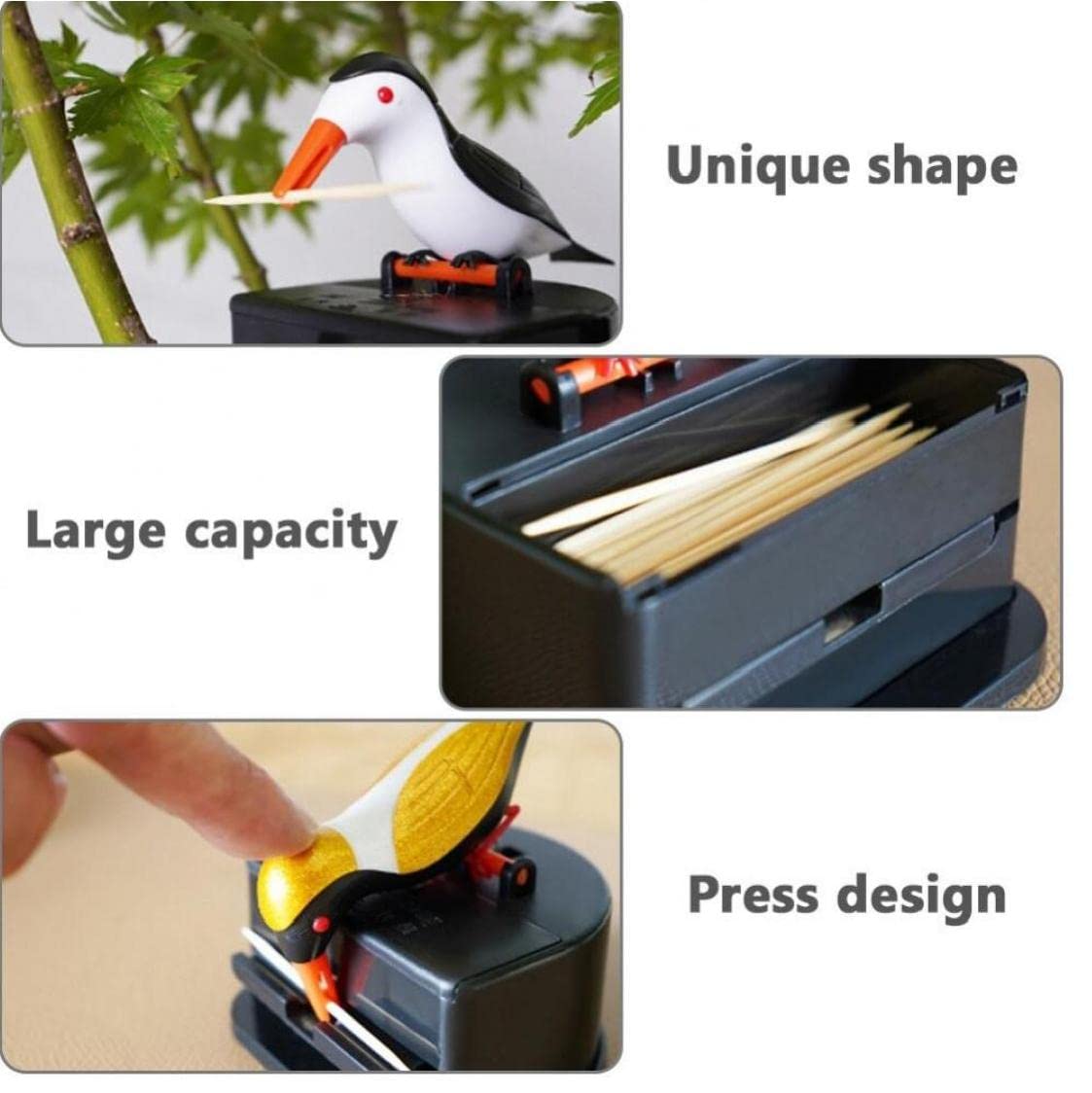 Amazon｜かわいい 鳥 自動 楊枝入れ ようじいれ 爪楊枝入れ 楊枝ケース