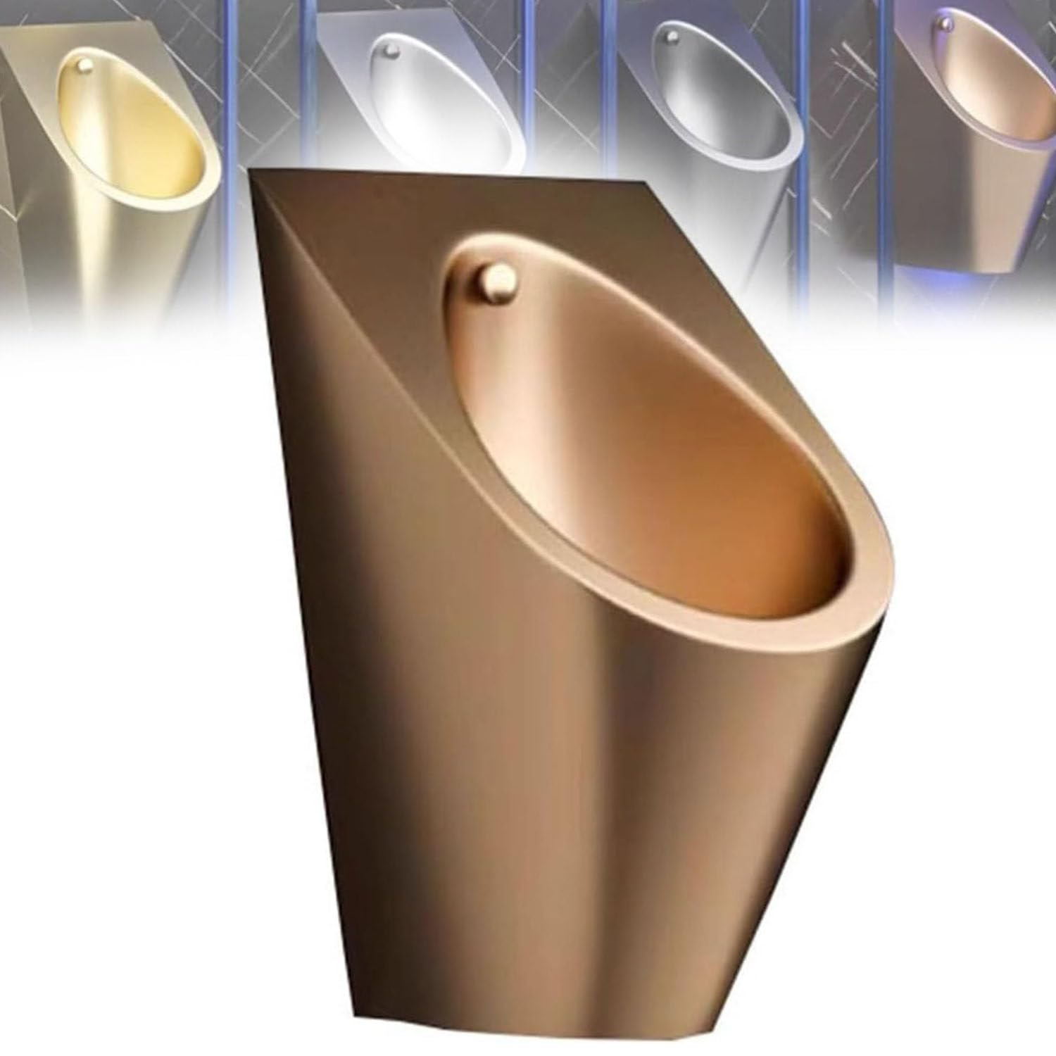 GTHTUHFD Commercial Flushing Urinal, Stainless Steel Men'S Public Toilet Urinal With Sensor For Household Bathroom,