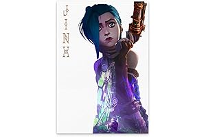 KANCAIGOU Arcane Jinx Wall Art Poster: Capturing the Arcane League of Legends Universe