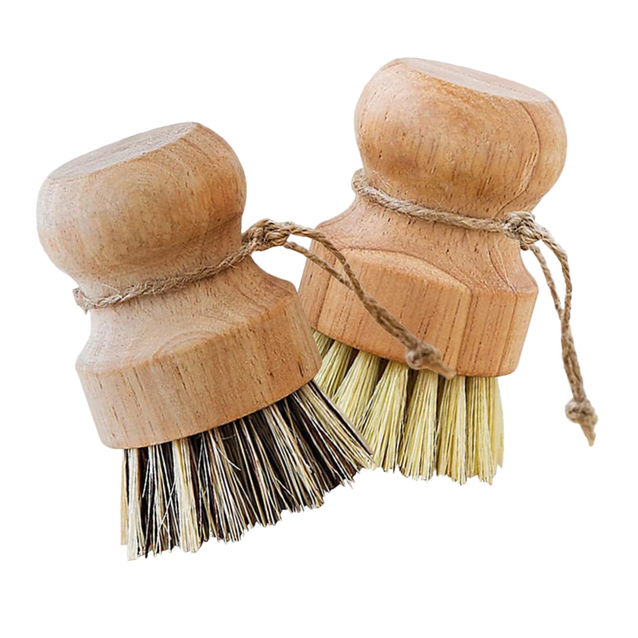 Amosfun 5 Juegos Juego De Cepillos para Platos De Cocina Cepillo para Platos Cacerola Dish Brush Cepillos Limpiar Azulejos Fregar Cepillo para Lavar con Mango De Madera 4 Uds * 5