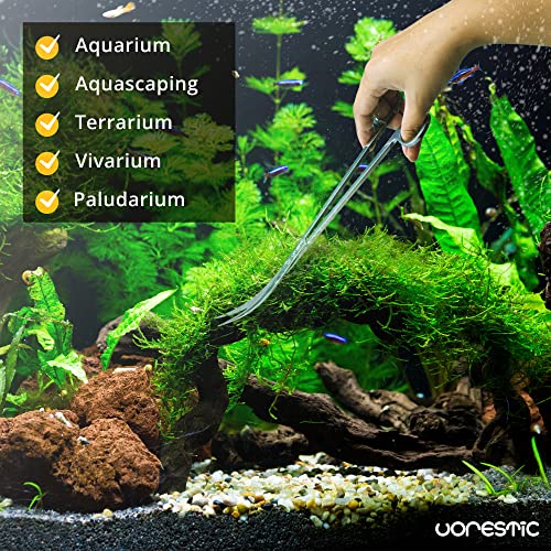 VORESTIC Aquarium Schere 25cm, Aquarium Schere Gebogen, Terrarium Schere, Schere Aquarium Lang, Aquascaping Schere, Lange Schere für Aquarium Pflanzen - Image 7