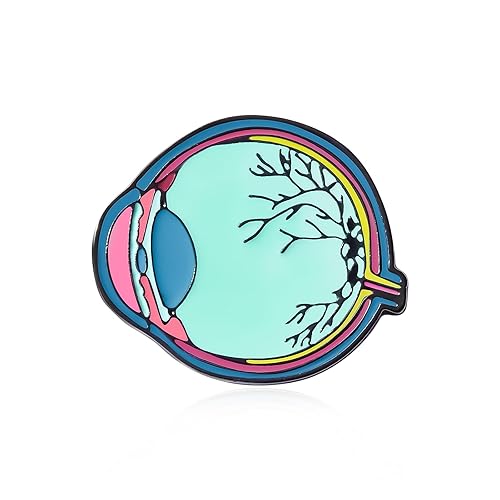 Dr's gift Anatomical Enamel Pins Medical Organ Pin Science Brooch Lapel Badges Jewelry Gifts for Doctor Nurse Biologists - Eyeball 1