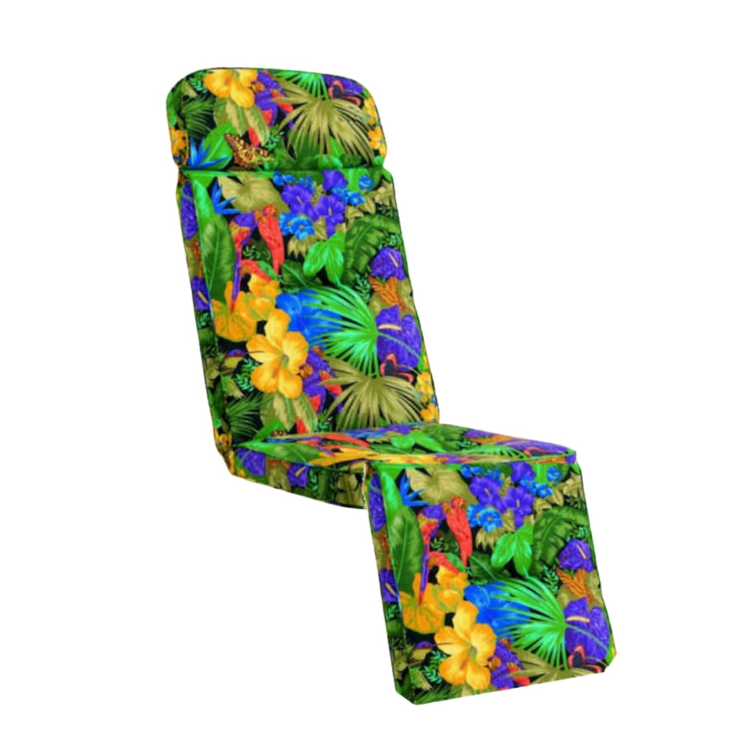 Auflage Relaxliege Papagei I Gartenliege Polster 175x50x9cm I hochwertige & Pflegeleichte Liegenauflage I Wetter- & formbeständige Liegen-Auflage I KTH3 Liegestuhlauflage