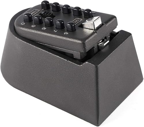 Miniatura 6 de Caja de bloqueo de llave de montaje en pared, caja de bloqueo montada en la pared al aire libre para llaves de casa, llave con cerradura de