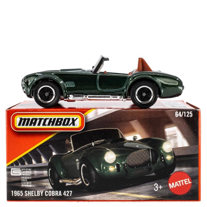 Image of Hot Wheels 2026 Match Box 1965 Shlby Cobra 427 for 3 Years & Above 64 /125 (Green)