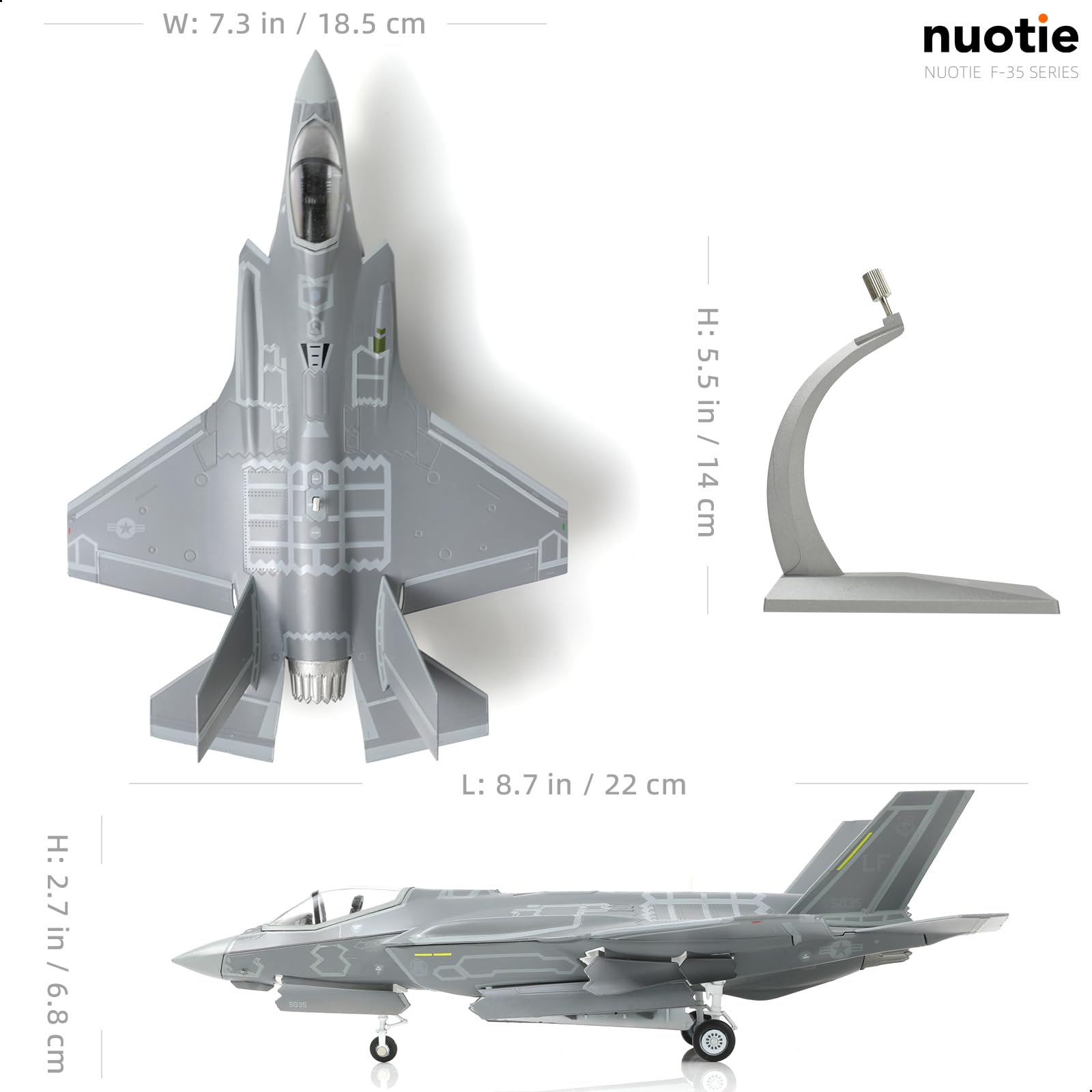 Amazon.co.jp: NUOTIE F-35 ライトニング戦闘機 1/72スケール・ダイ