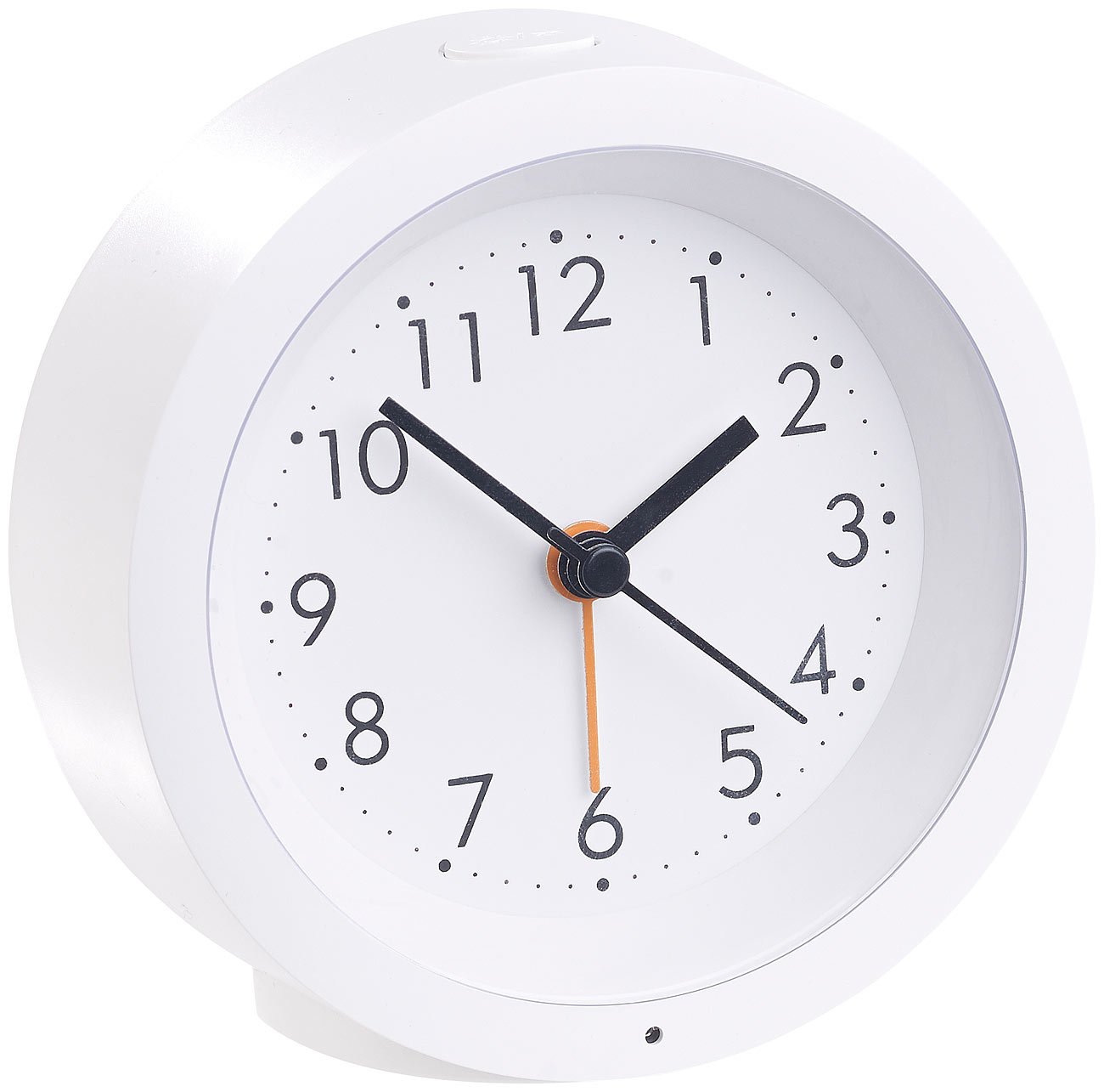 Réveil à quartz rechargeable silencieux avec cadran éclairé [Infactory]