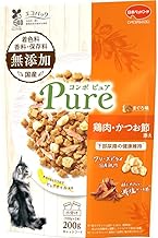 Combo Cat Food, Pure Tuna Flavor, Chicken, Bonito Flavor, 7.1 oz (200 g), Additive-Free Materials Used, Made in Japan, Small Packaging
