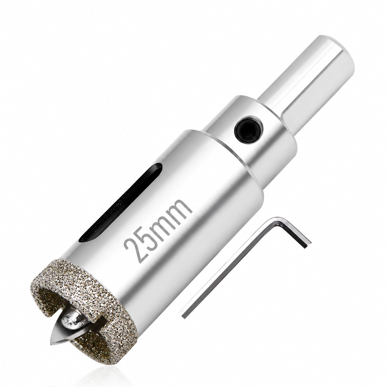 1PC Diamond Drill Bit with Center Pilot Hole, Diamond Hole Cutter, Professional Tile Hole Saw for Tile Glass Porcelain, Marble Ceramic Granite (25mm) — image 1