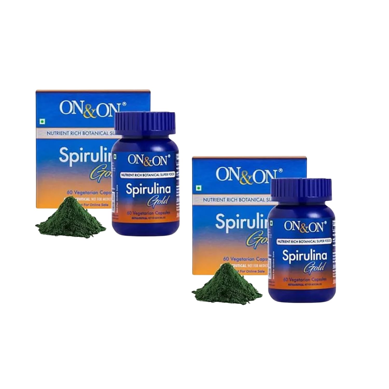 Nutrient Rich Spirulina Capsules Spirulina Gold | Plant Based Vegetarian Superfood Supplement | Natural Green Dietary Nutrition | Daily Vitality & Active Lifestyle Formula | Pack of 2-image-36