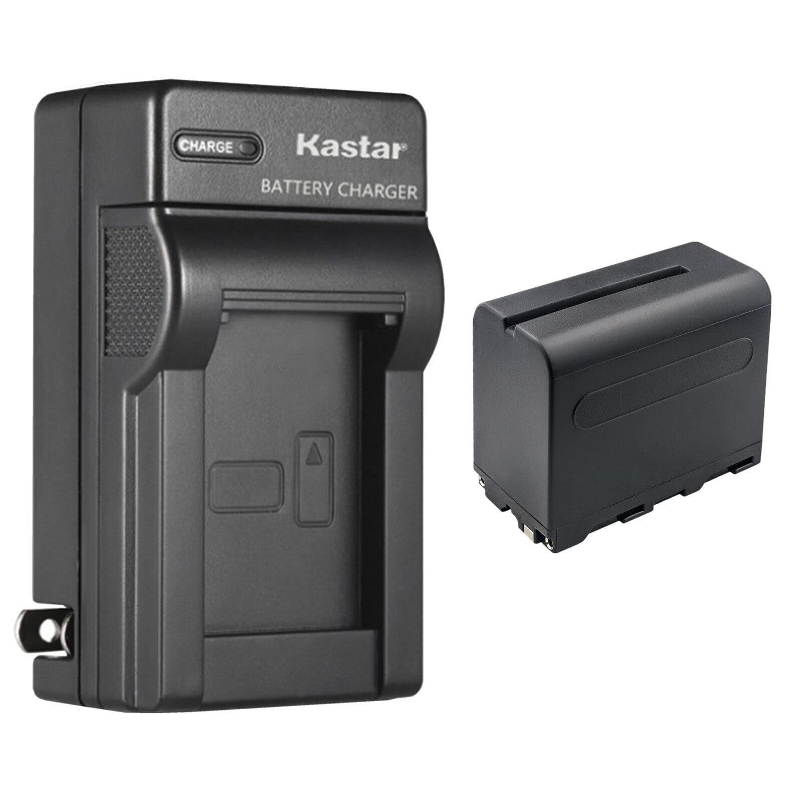 Kastar 1-Pack NP-F960 / NP-F970 Battery and AC Wall Charger Replacement for Feelworld S55 5.5 INCH Camera DSLR Field Monitor, F6 Plus 5.5 INCH Small