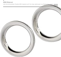 Vista 4 de CheroCar Cubierta de altavoz de puerta delantera para Jeep Grand Cherokee 2011-2020, cromada, juego de 2 unidades.. Cromado