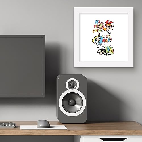 Miniatura 5 de Trends International Gallery Pops Cartoon Network The Powerpuff Girls - Fight Crime Graphic Wall Art, White Framed Version, 12" x 12"