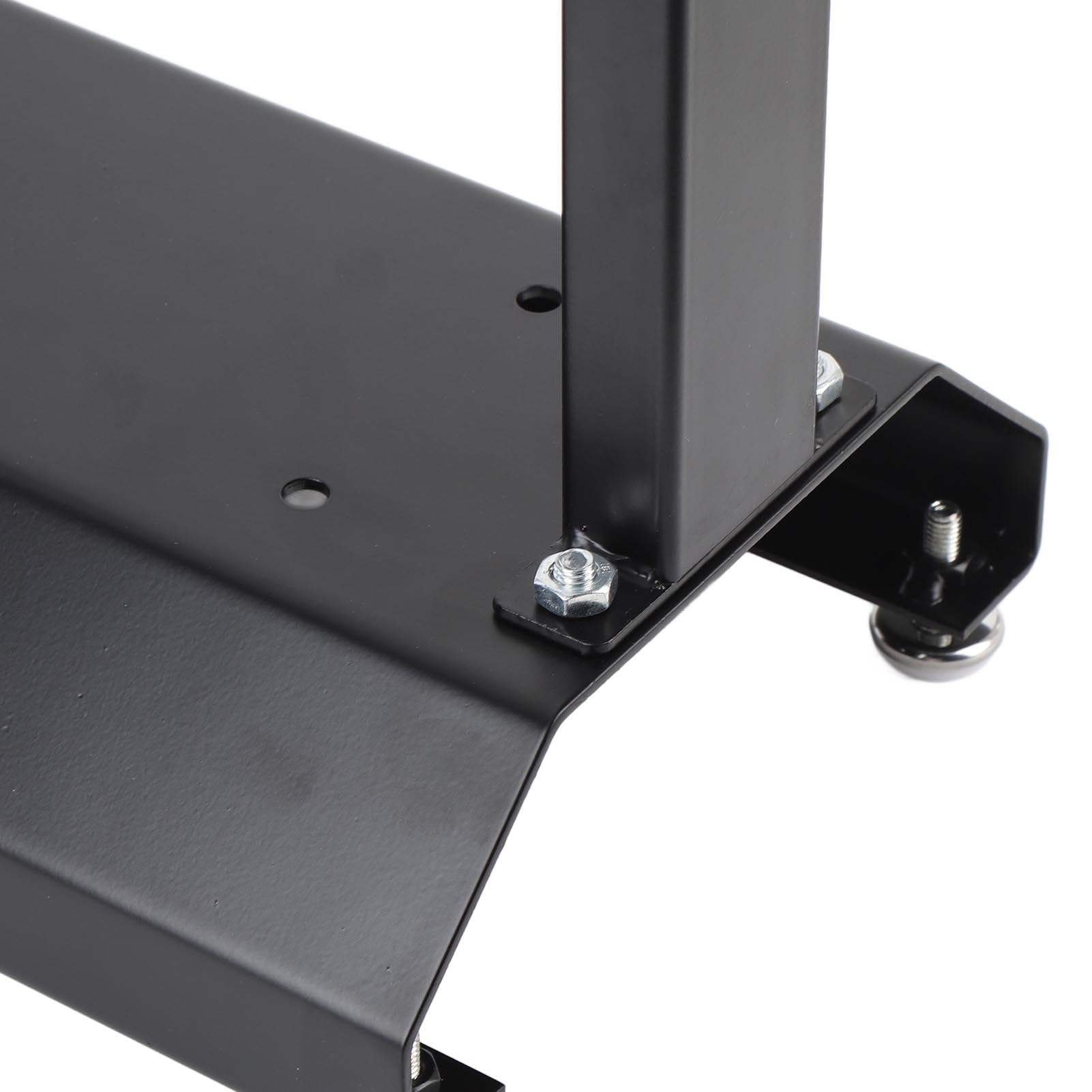 Sorandy Equilibrador de Ruedas de Motocicleta, Soporte de Equilibrio de Neumáticos de Llanta de Acero Al Carbono Resistente con Conos de Centrado Ajustables, para la Mayoría de Motocicletas y Motos