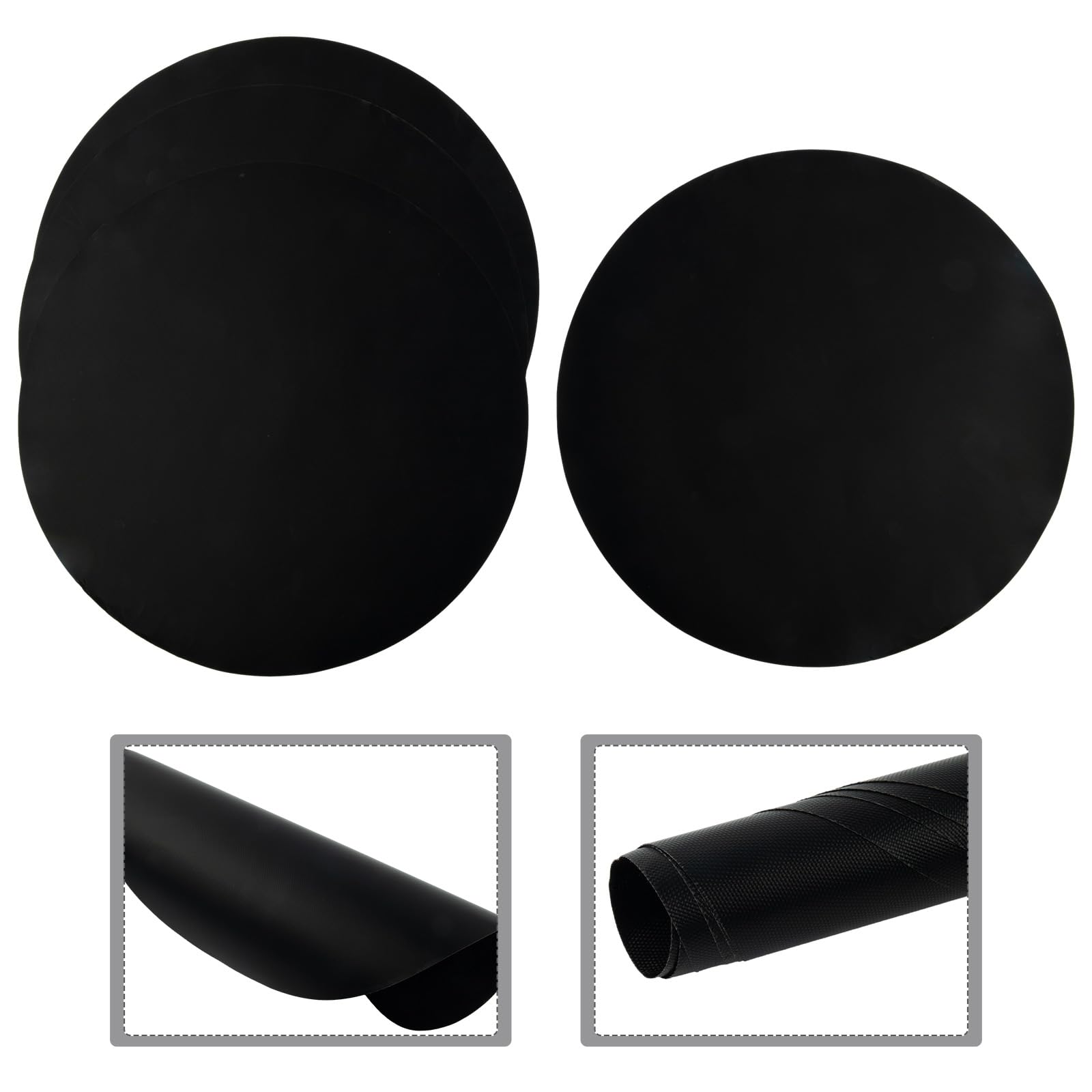 SPORTARC Lot de 4 tapis de cuisson ronds anti-adhésifs pour barbecue 40 cm