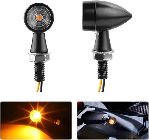 Miniatura 2 de ANKIA - 1 par de luces LED universales de 12 V para motocicleta, luz intermitente para cualquier Harley, Honda, Yamaha, Suzuki, bicicleta