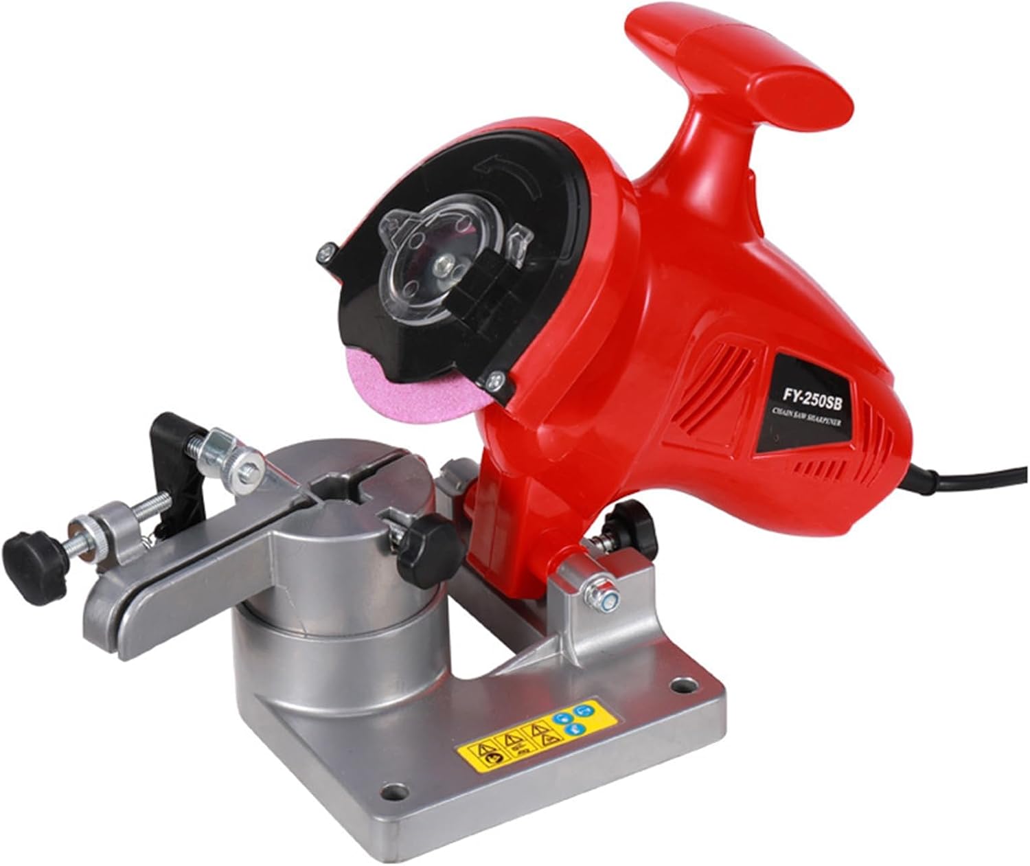 250W Electric Chainsaw Sharpener, Desktop Chain Grinding Machine with Chain Positioning Adjustment Button, 0-35° Angle Adjustable & 8400RPM, for Saw Chain