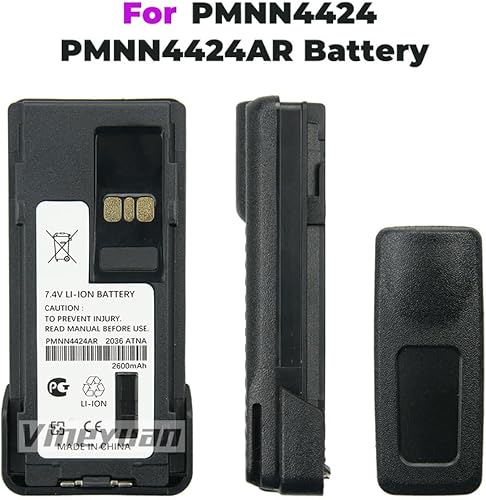 Miniatura 2 de Batería de iones de litio de 7.4V 2600mAh PMNN4424AR para APX 4000 APX 3000 APX 1000 APX 2000 Batería de radio bidireccional con clip para cinturón