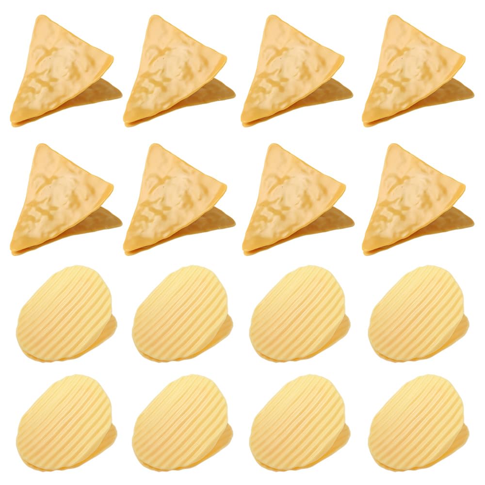 Ximimark 16 pcs Cute Chip Clips, Food Bag Sealer, Food Sealing Clips, Potato Shaped Funny Sealing Clip for Kitchen Food Storage, Plastic Bag Supplies, Fresh-Keeping Clip, Sealing Clip