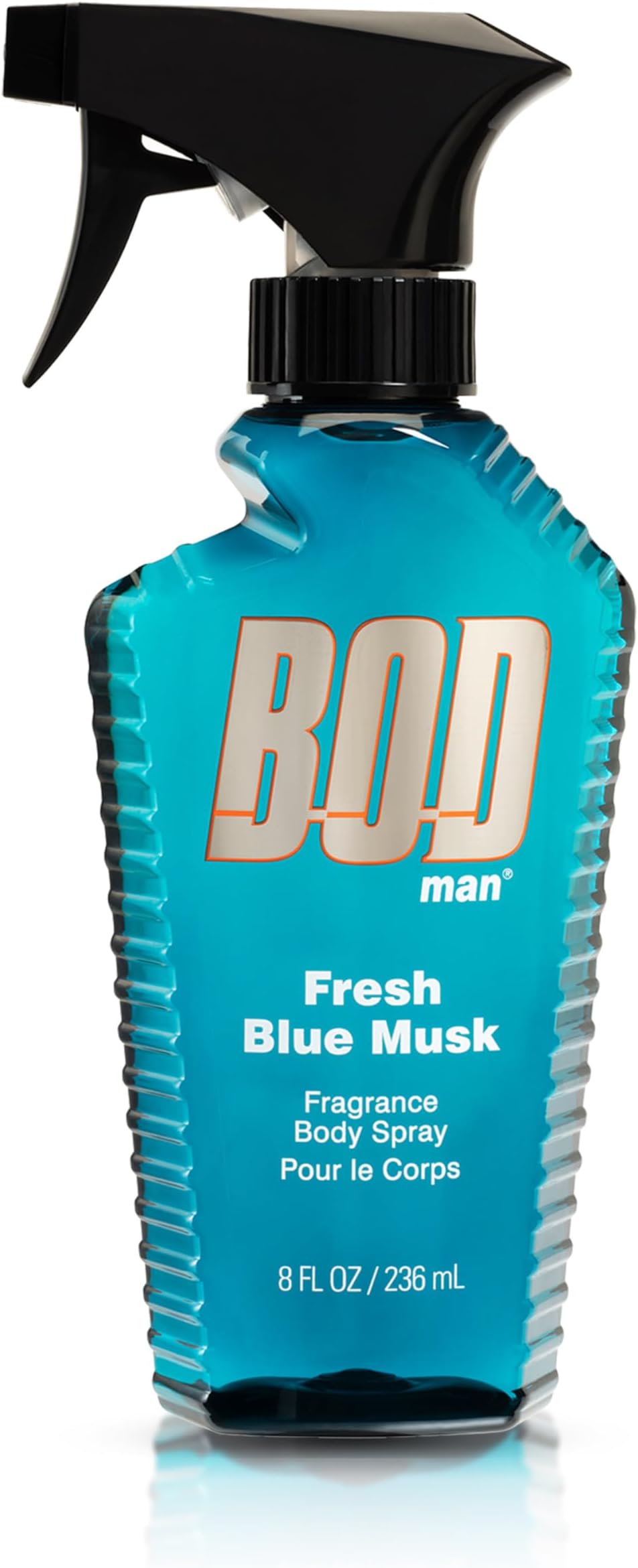 BOD man Fragrance Body Spray, Fresh Blue Musk, 8 fl oz