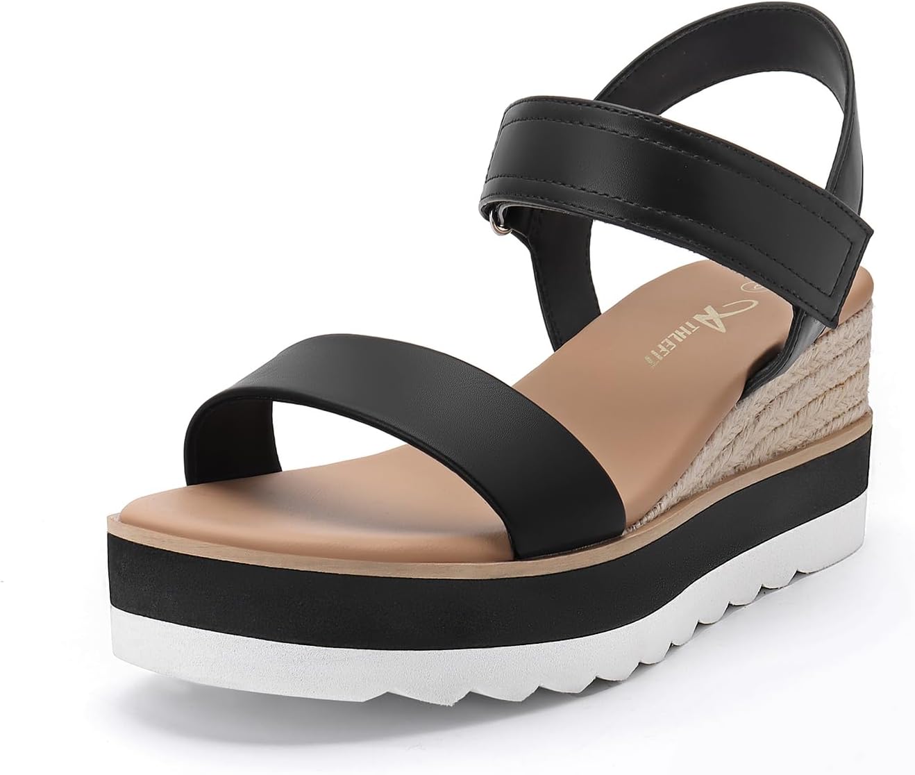 Athlefit Women Platform Sandals Wedge Open Toe Espadrille Sandals