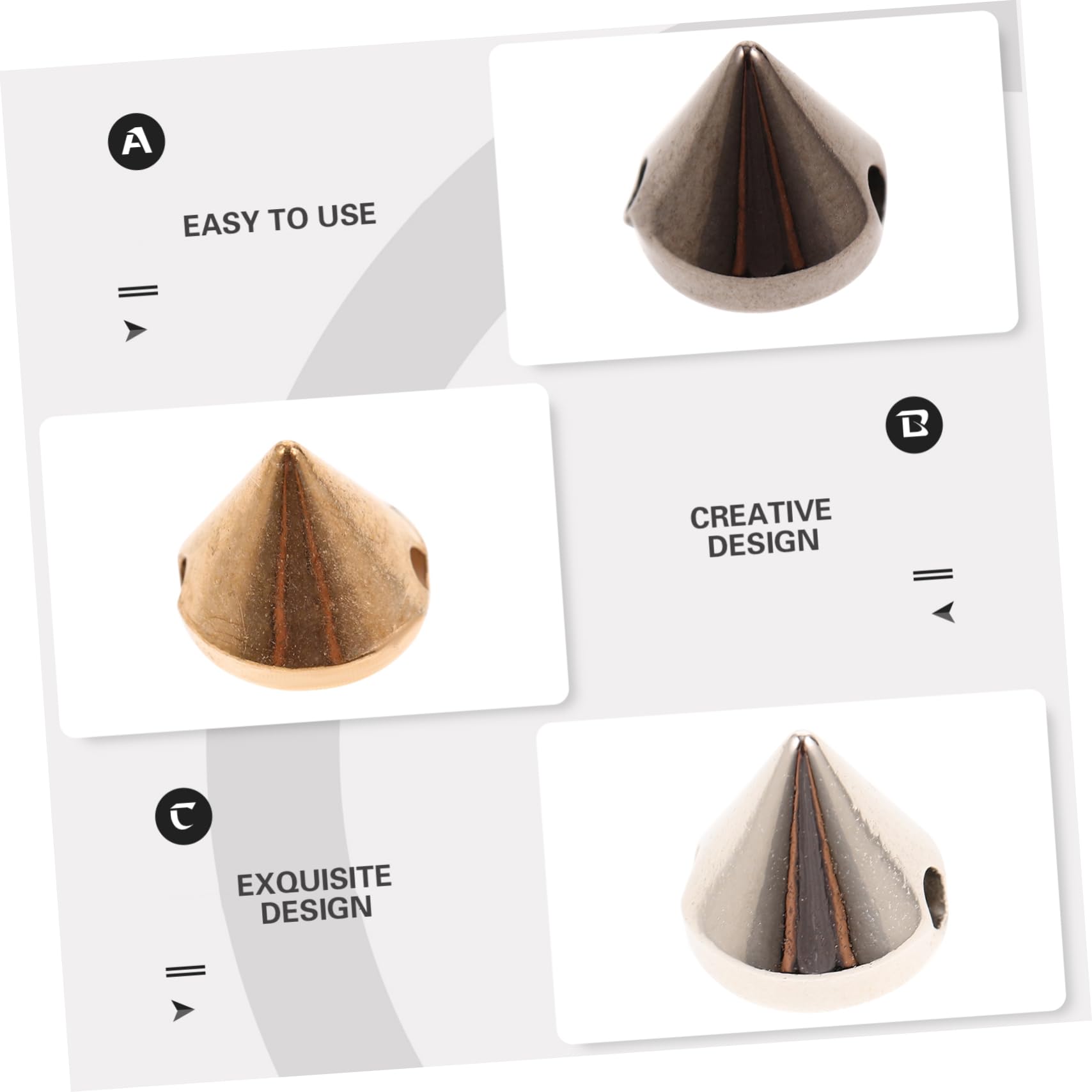 SEWACC 3piezas Remaches De Plástico Punk Para Manualidades Decoración Para Ropa Zapatos y Accesorios