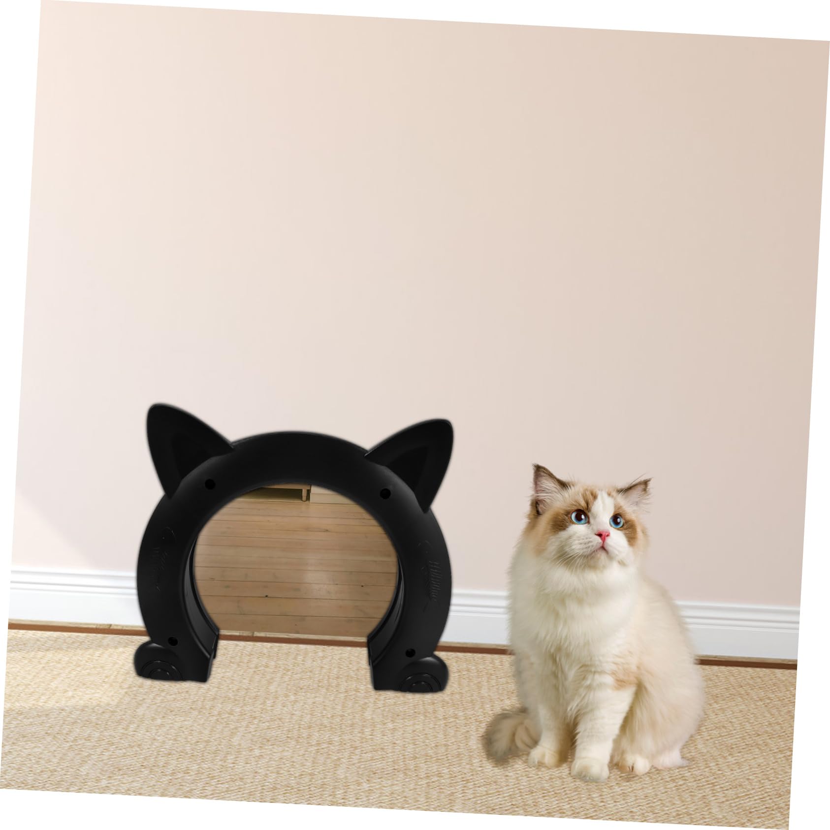Katzentür Innentür Aus Kunststoff Für Katzen Katzentürhalter Mit Katzendesign Haustierbedarf Für Einfache Reinigung Und Installation