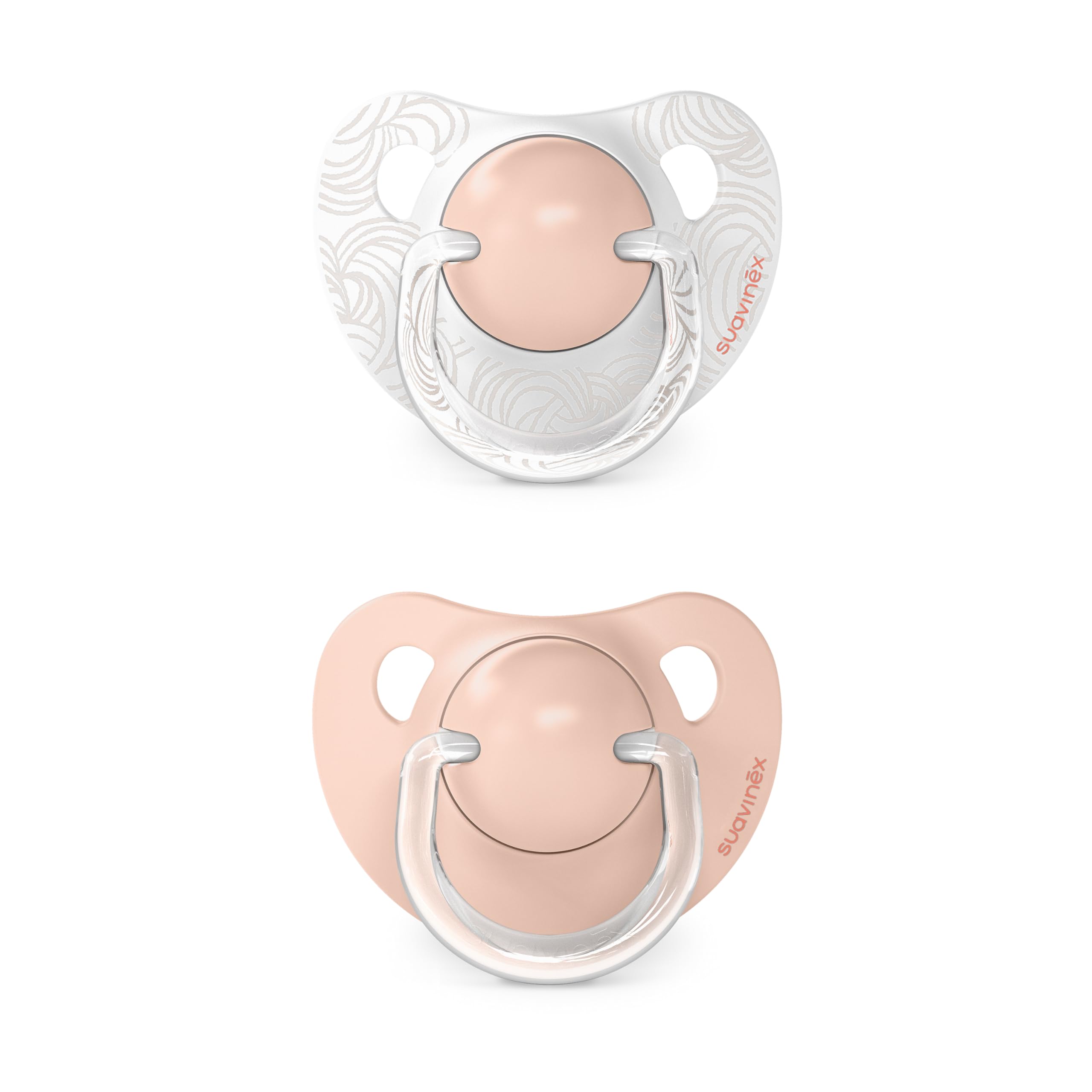 Suavinex, Pack de 2 Chupetes con Tetina Anatómica de Silicona SX Pro, para Bebés 0-6 Meses, Chupete para Recién Nacido, con Tetina más Plana y Flexible, Dreams Rosa — view 2
