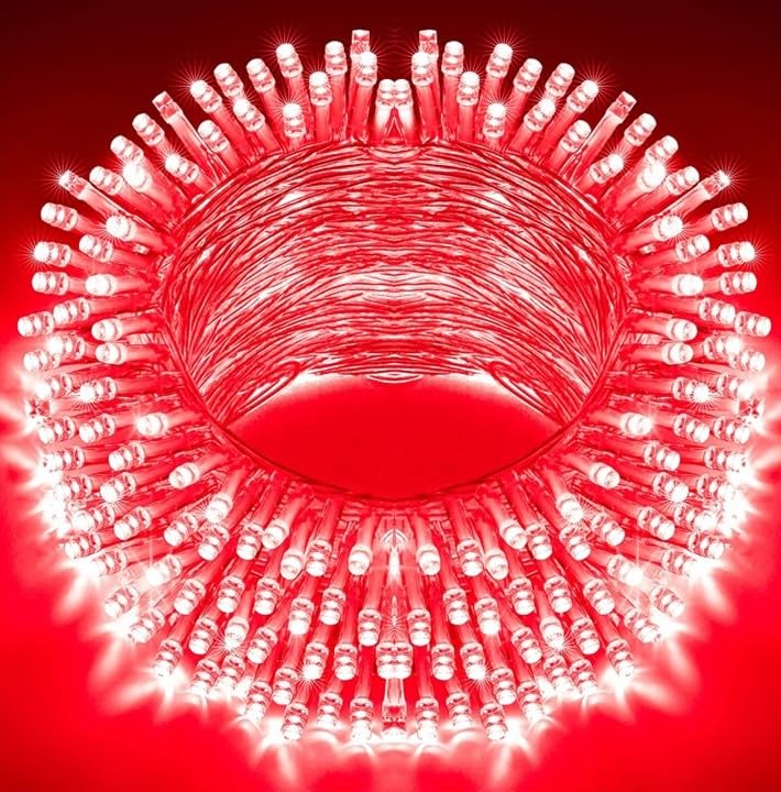 15 Meter 56 LED Decorative Red Still Led String Light | 50 Feet Single Colour Diwali Still Led Ladi String Light for Home Decor, Christmas, Diwali and Festive Decoration (Pack of 1, Red) (B0DHS6F126) Amazon Price History, Amazon Price Tracker