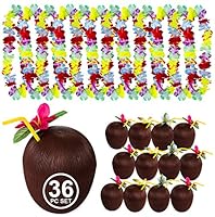 Algopix Similar Product 1 - Tigerdoe Luau Party Supplies  Coconut