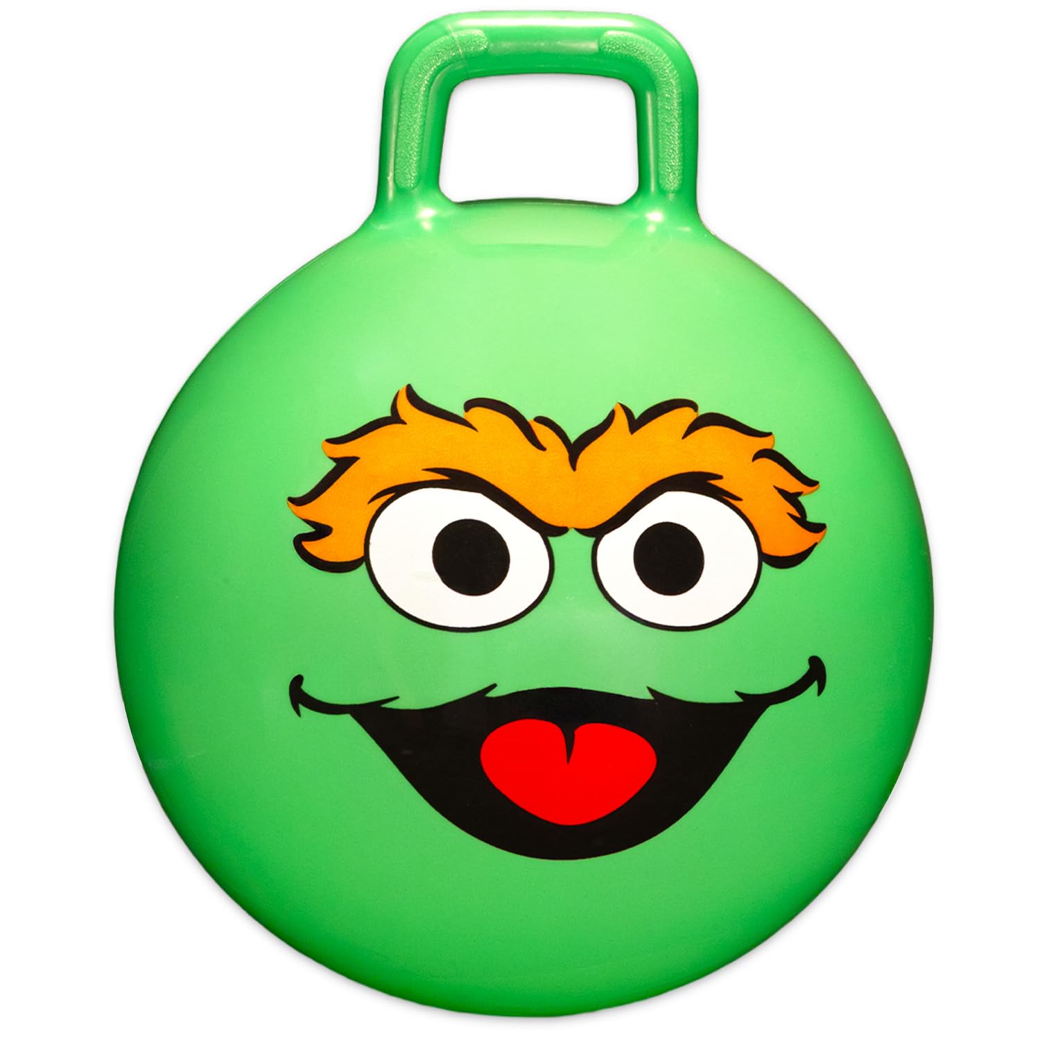 Sesame Street Hopper Ball Outdoor Set - Bundle con Oscar The Grouch 38,1 cm Hopper Ball per ragazzi e ragazze Attività all'aperto, feste più adesivi, altro ancora | Sesame Street Backyard Toys per