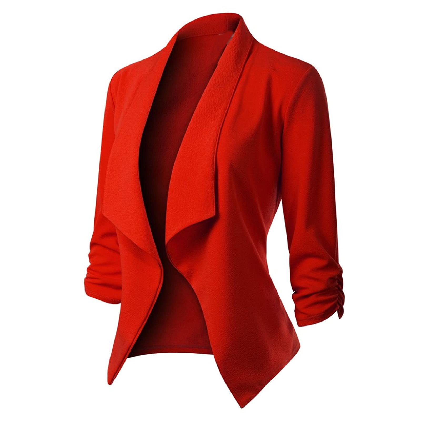 Generisch Damen Mantel Sets Strickjacke Arbeit Büro Anzug 3/4 Ärmel Jacke Formaler Fester Mantel