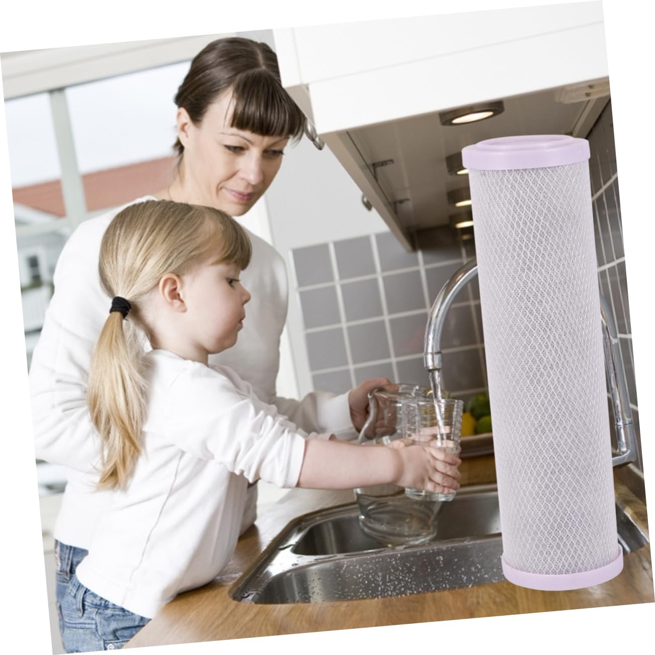 Mikikit Filtro Dell'acqua in Cotone Pp Per Depuratore D'acqua Nucleo Del Filtro D'acqua Flusso Elevato