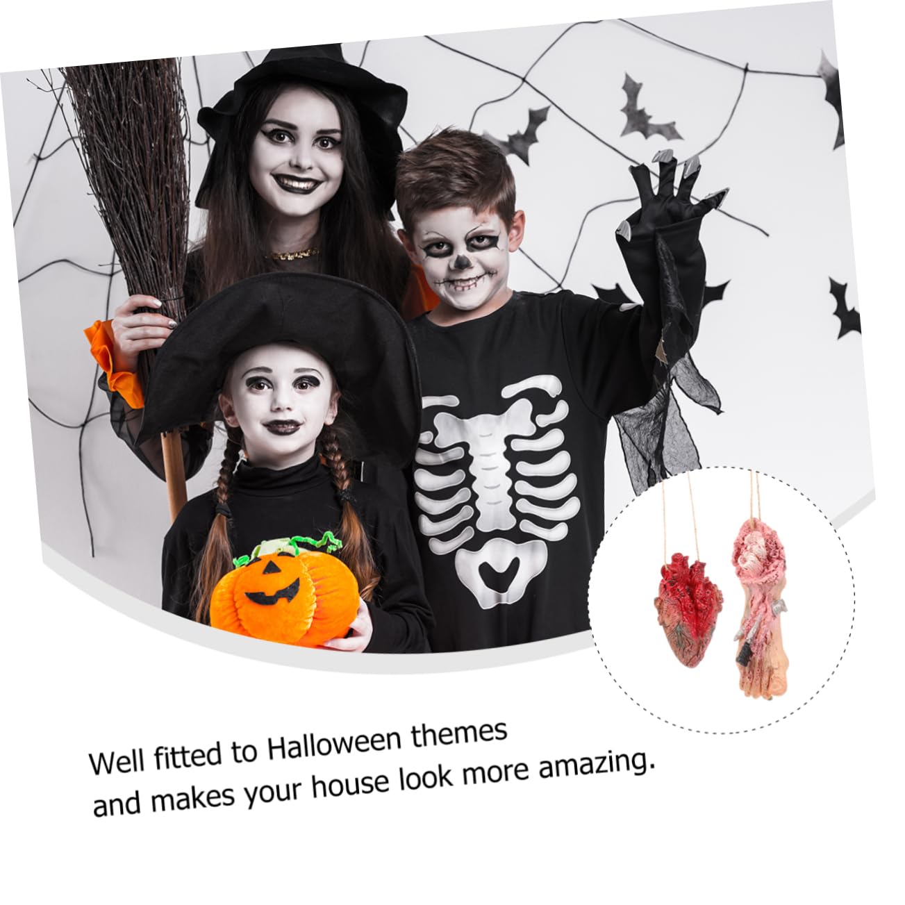 ibasenice 6stücke Halloween Deko Realistische Menschliche Organe Gruselige Hängedekoration Für Halloween-Partys Für Scherzartikel Und Dekorationsbedarf