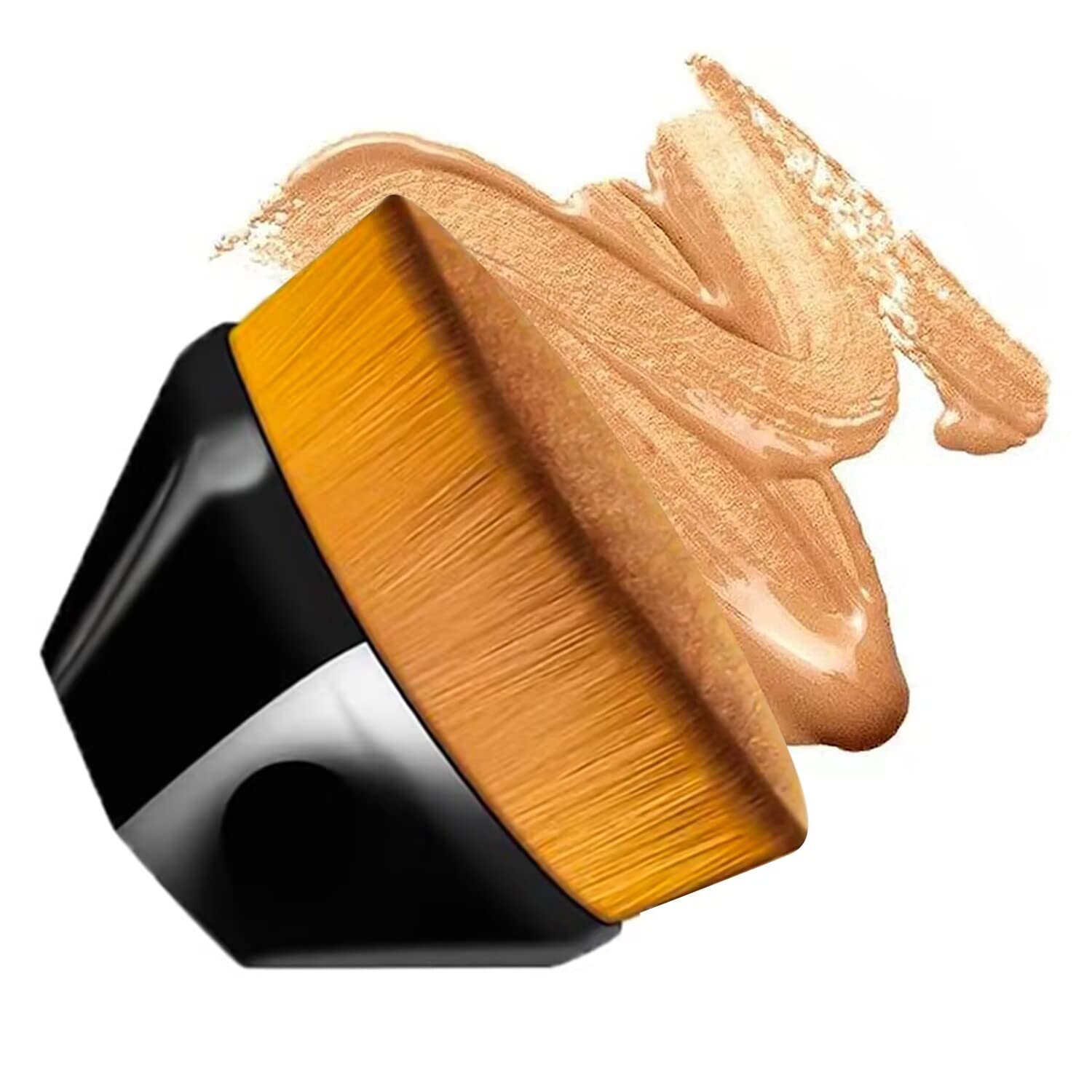 Magic Foundation Brush Brocha De Maquillaje De PéTalos Brocha De Base Plana Brocha De Base PortáTil Herramienta De Belleza Con Caja De Almacenamiento, Brocha Maquillaje Fluido (Negro)