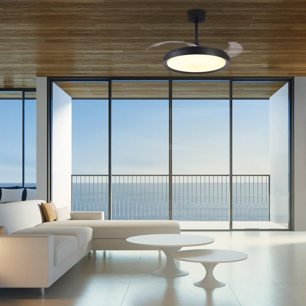 Mantra Iluminación Ventilatore da soffitto MISTRAL nero