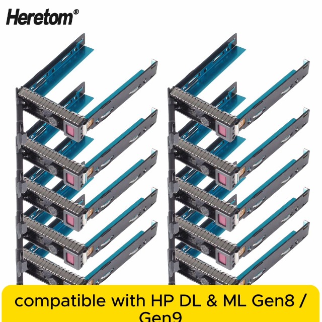 10x Caddy Per HDD HP G8 Gen8 3,5 Pollici LFF SAS/SATA – 651314-001, 651320-001