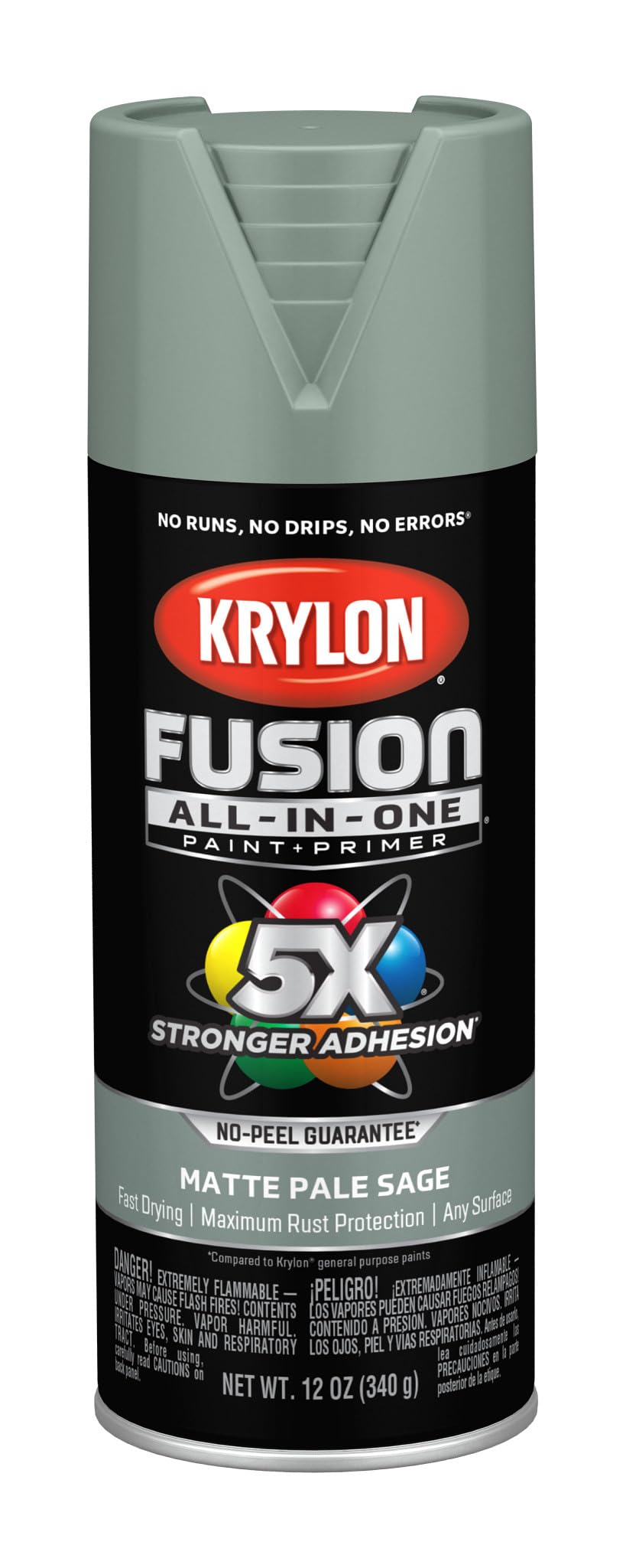 Krylon Fusion All-In-One 12 Oz. Matte Spray Paint, Pale Sage - 1 Each