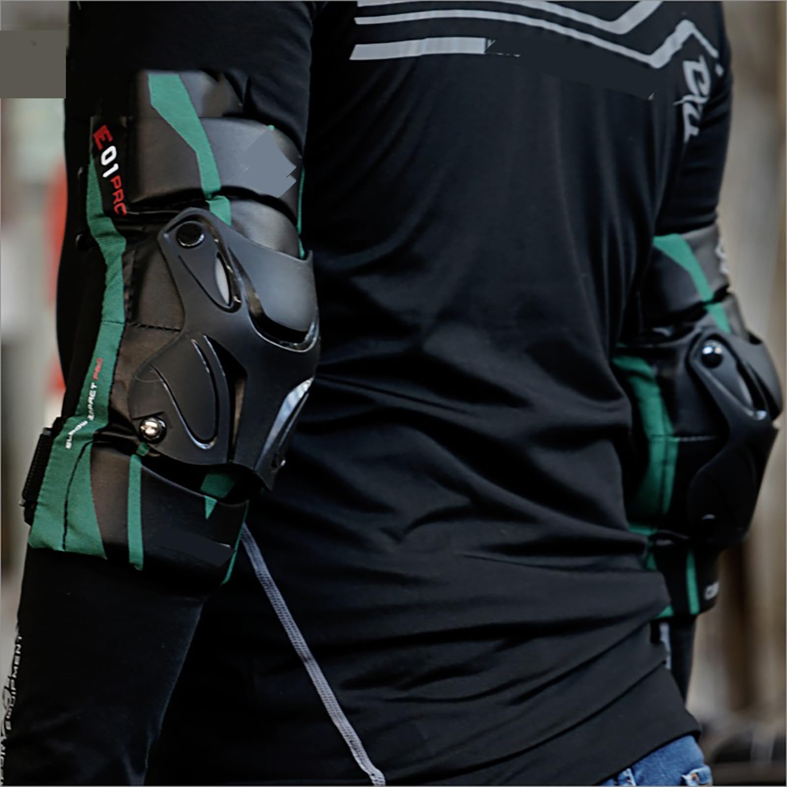 2 Coudières De Moto, Coudières De VTT avec Bande Réfléchissante, Coque Robuste Et Rembourrage Souple, pour 40 À 90 Kg