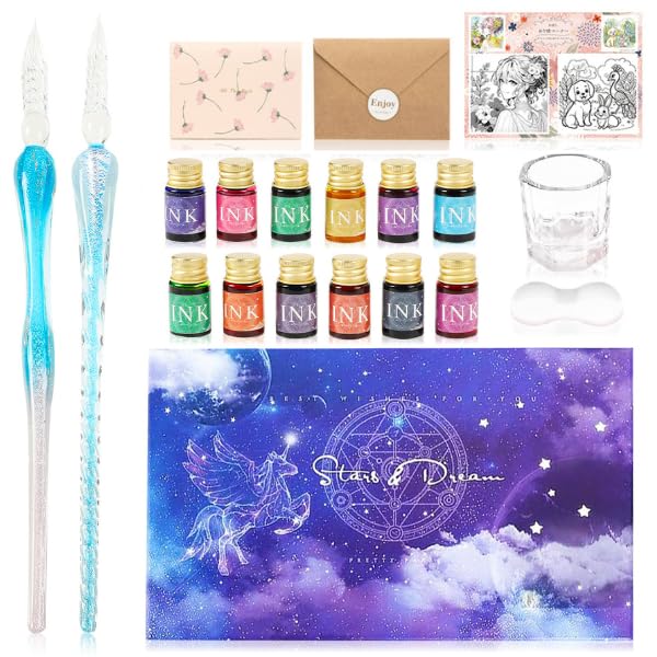 Amazon | ガラスペン インク セット 【アート文具評論家推奨】【日本