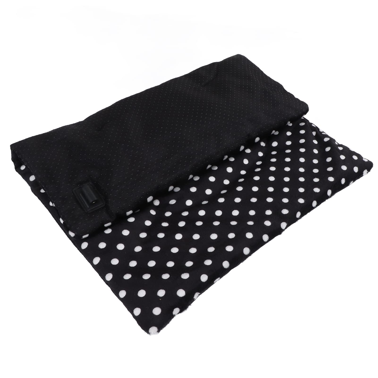 BusoTh Heating Pad, 3 Adjustable Temperature 9W 5V 2A Dog Heating Pad 37 X 47cm USB Charging for Furry Friends (White Dot)