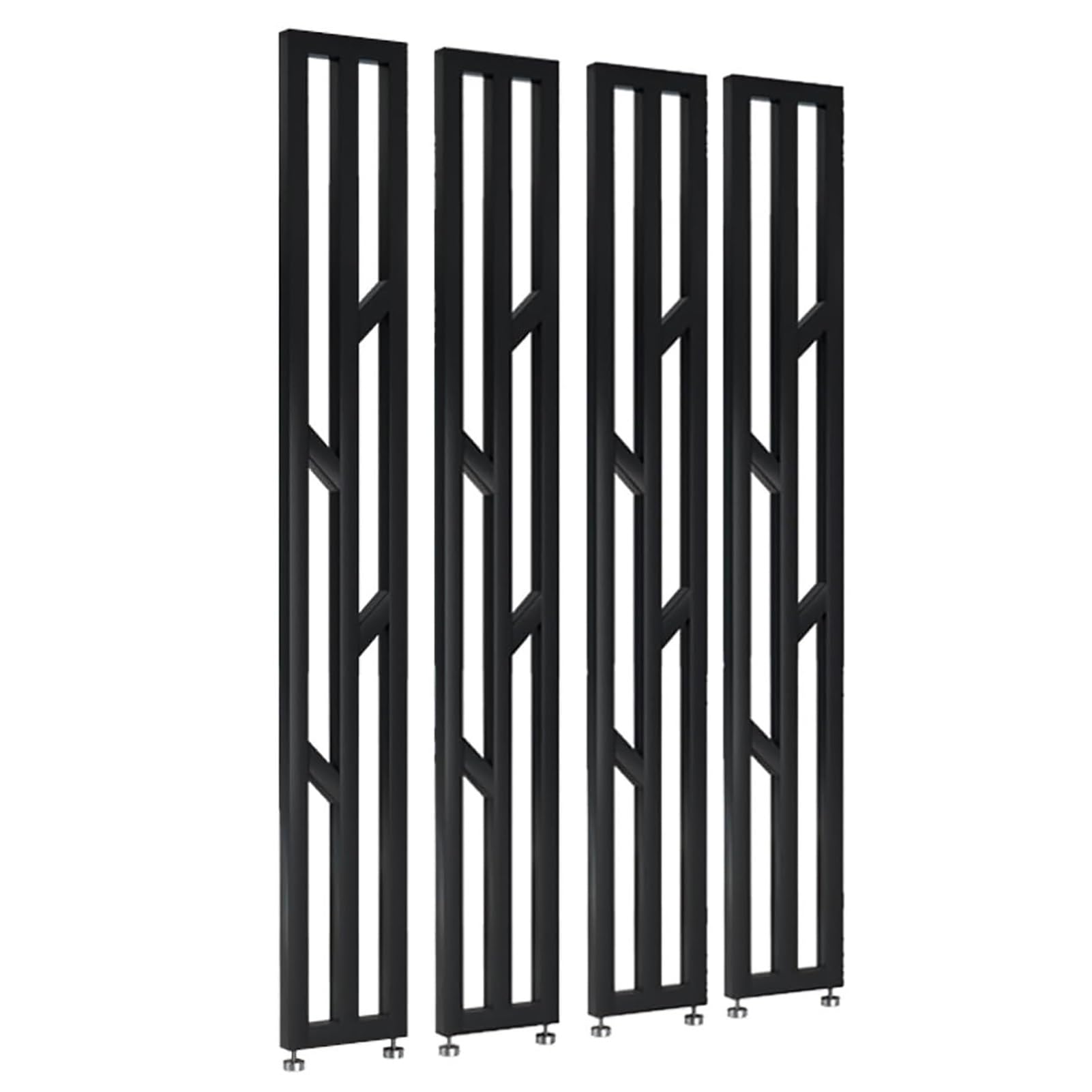 GLETSF Versatile Floor-To-Ceiling Room Divider - Gold Privacy Partition Screen For Entrance, Restaurant & Office - Adjustable 70-240Cm Space Separator-Black-215cm/84.6in/7.1ft