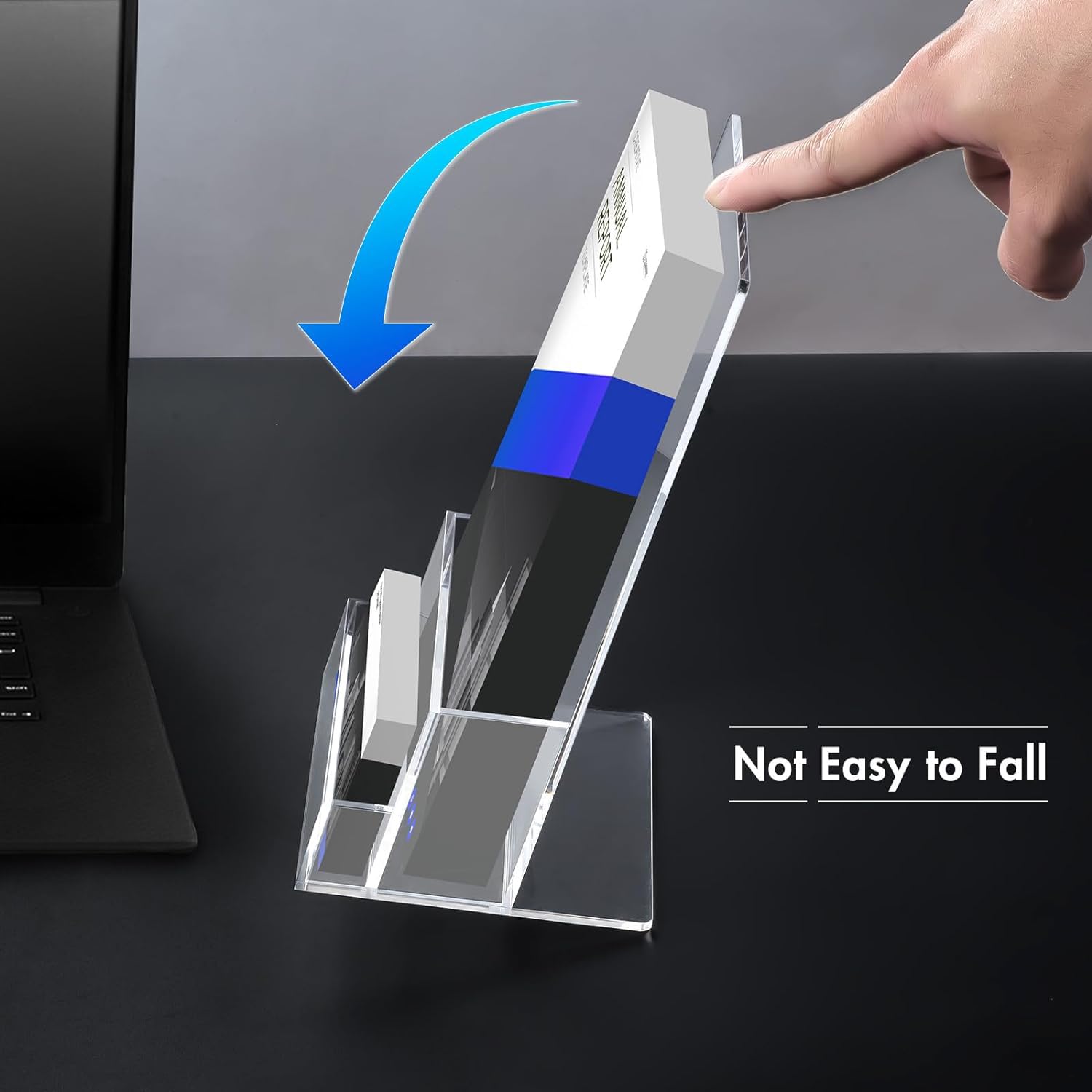 Rarapop A6 Acrylic Leaflet Holder with Business Card Holder - Image 4