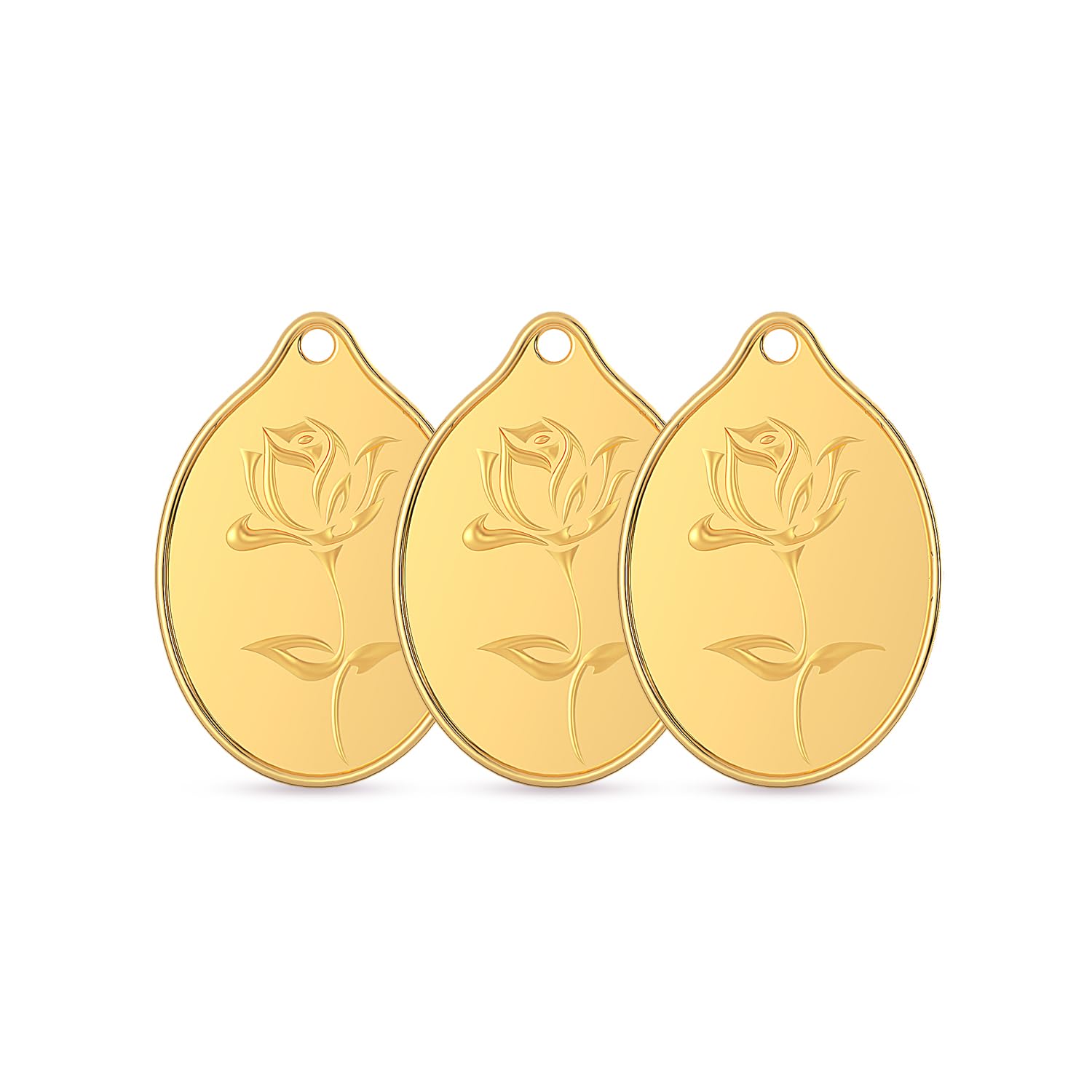 Gold Coin 24K (999) 4.5 grams | 24 kt Gold Coin/Bar/Bullion for Akshaya Tritiya, Birthday, Wedding & Festive Gift - Combo of 3 (1.5g X 3U), Rose Impression