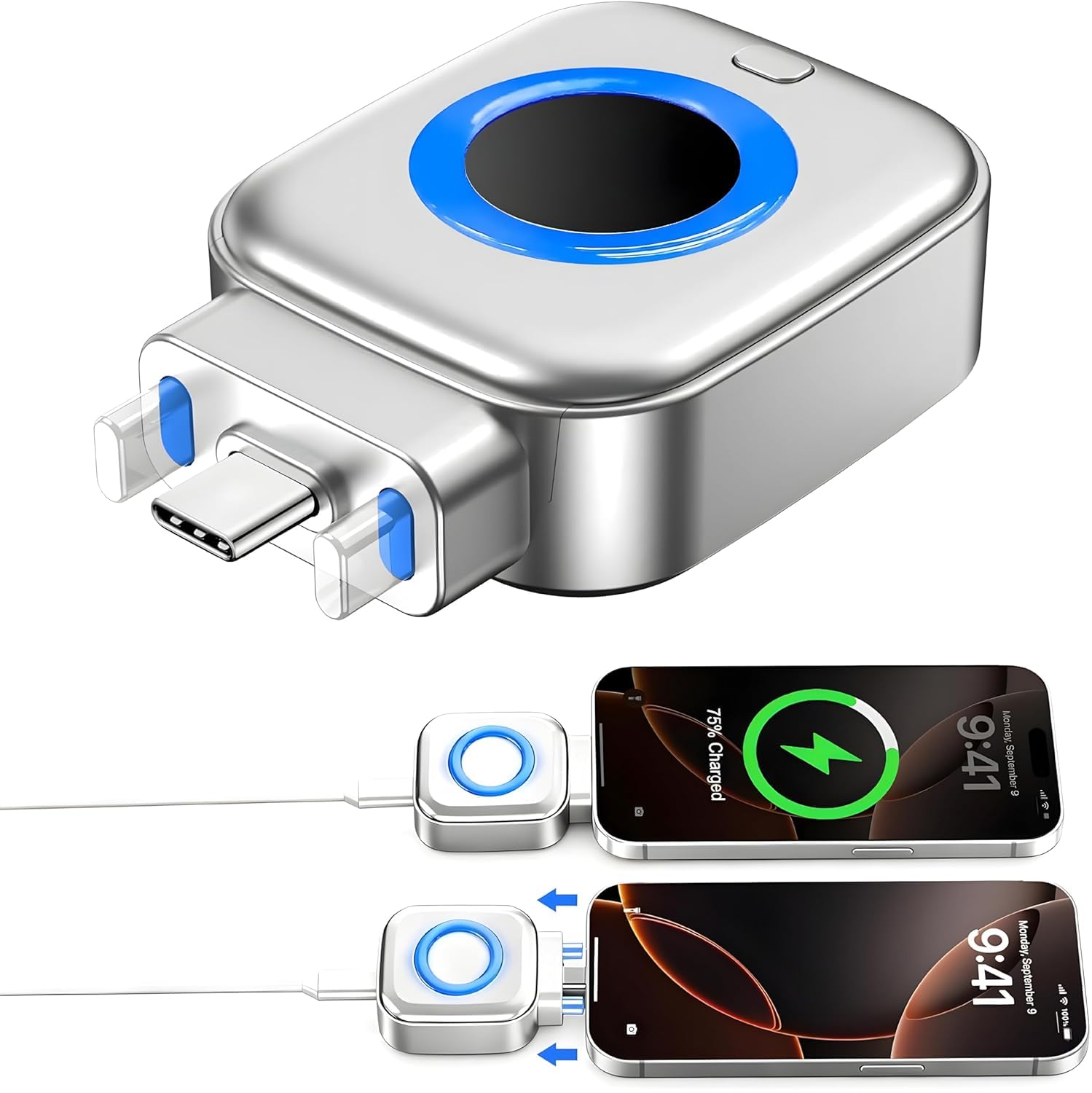 Smart Charger Adapter Auto Power Disconnector Guard Every Mobile Android|Tablet |Apple|Switch| No Touch Mobile Screen in 5 Minit Automatically Pops Open When Fully Charged A1-image-30
