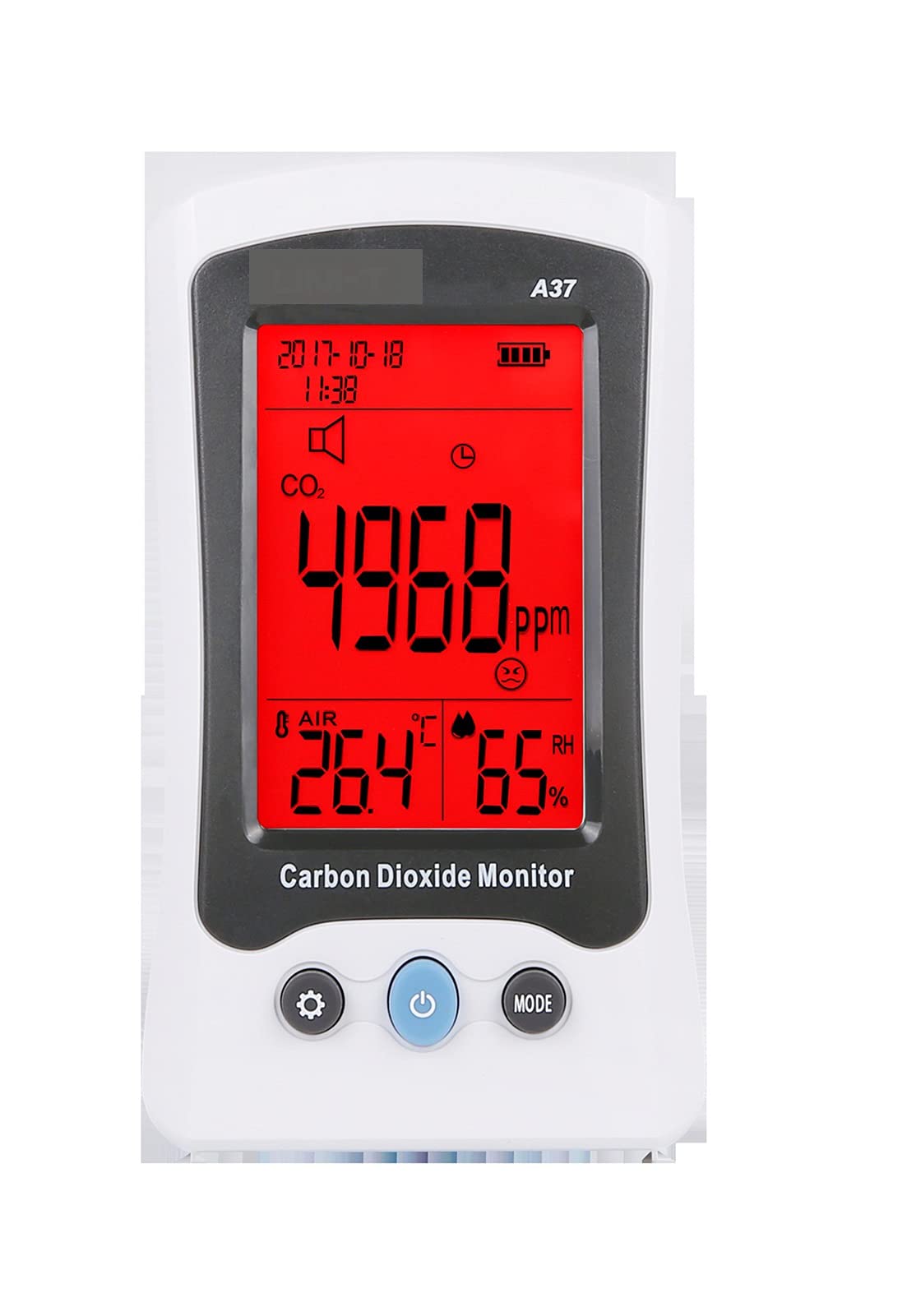 A37 C02 monitor de calidad láser familiar A37 C02 monitor de calidad láser detector de dióxido de carbono