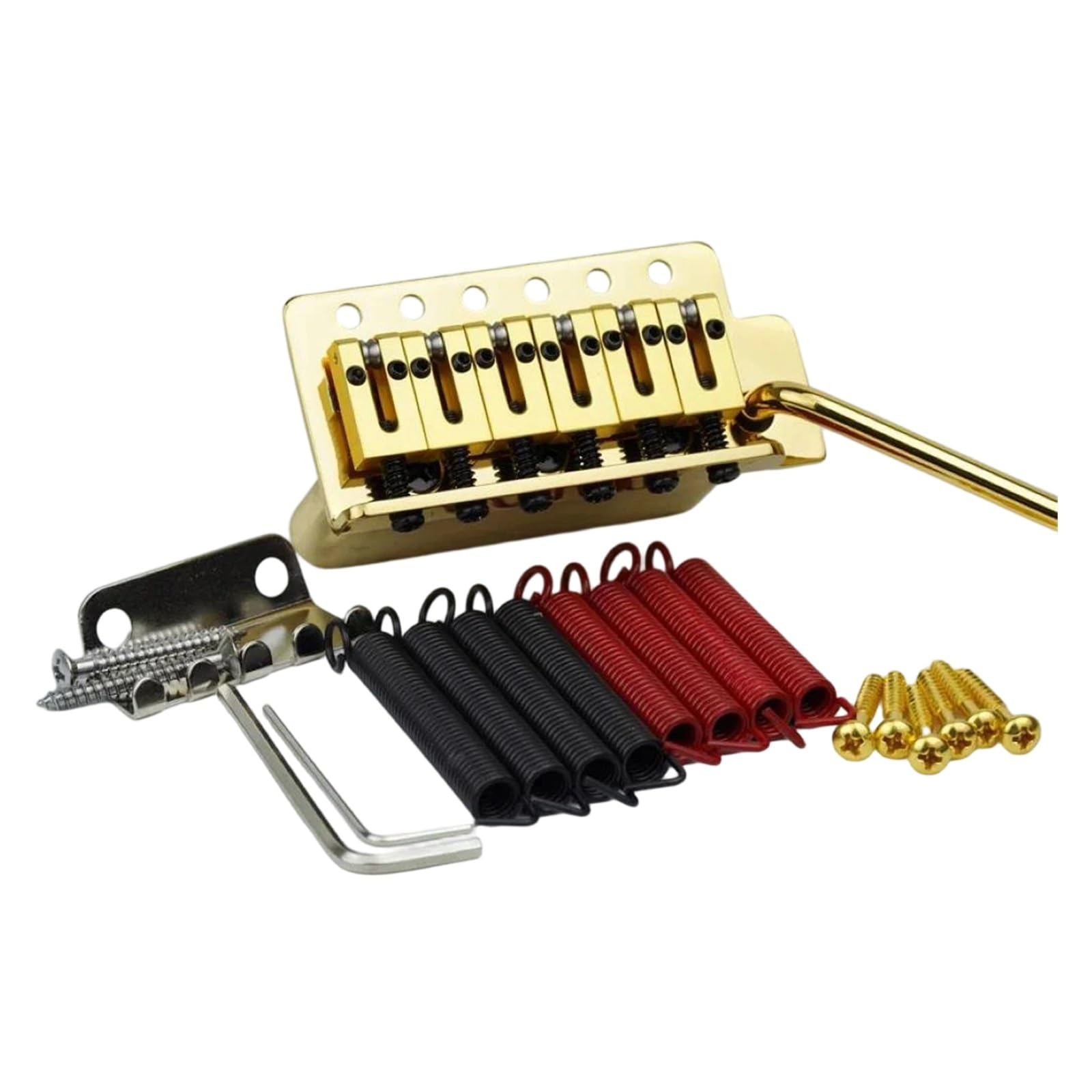 Conjunto De Puente Trémolo De Guitarra Eléctrica Profesional Con Placa Base Y Resortes De Latón Puente De Guitarra Profesional(GD)