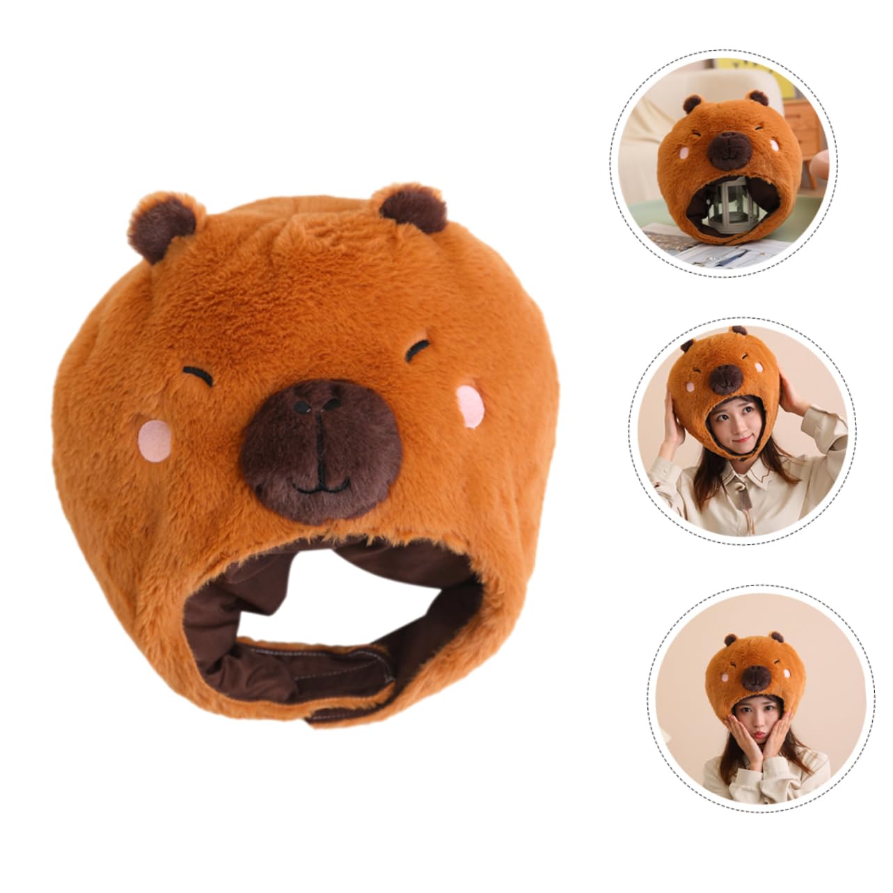 Sombrero De Peluche Divertido Diseño De Agua Dulce Accesorio De Fotografía y Disfraz Para Fiestas y Cosplay
