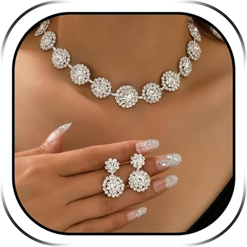 choice of all Silver Prom Jewelry Wedding Jewelry for Brides Bridesmaids Rhinest