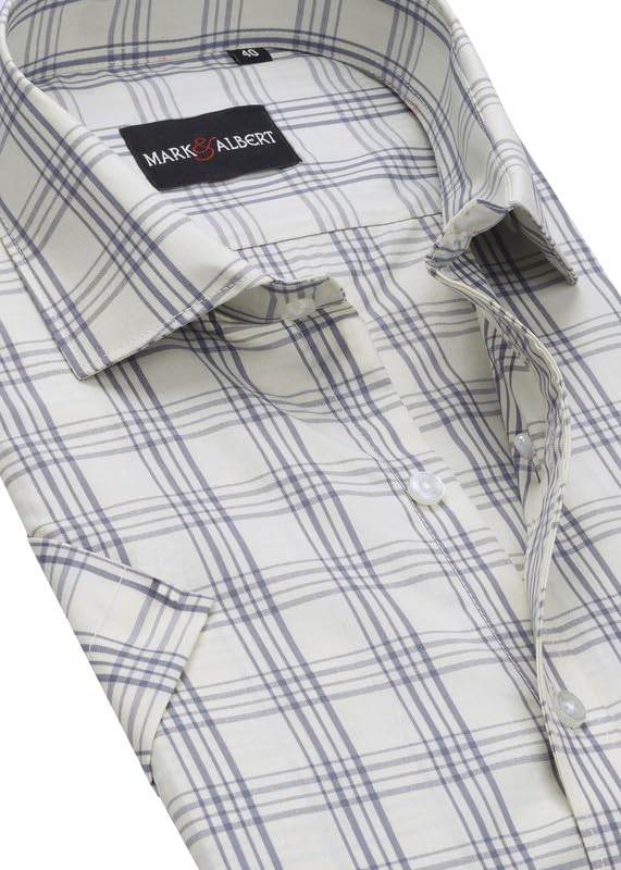 Image of Mark & Albert Men's Half Sleeves Regular Shirt